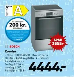 Bilka Komfur tilbud