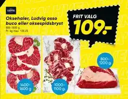 Bilka Oksehaler, Ludvig osso buco eller oksespidsbryst tilbud