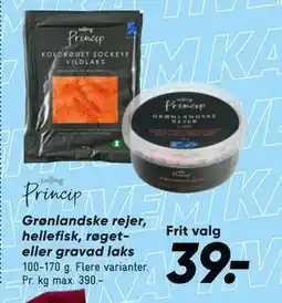 Bilka Grønlandske rejer, hellefisk, røget- eller gravad laks tilbud