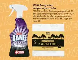 Bilka Cillit Bang eller rengøringsartikler tilbud