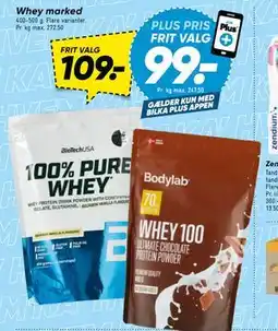 Bilka Whey marked tilbud