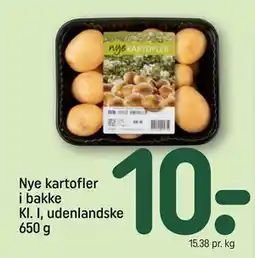 REMA 1000 Nye kartofler i bakke Kl. I, udenlandske 650 g tilbud
