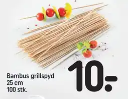 REMA 1000 Bambus grillspyd 25 cm 100 stk tilbud