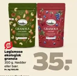 Netto Løgismose økologisk granola tilbud