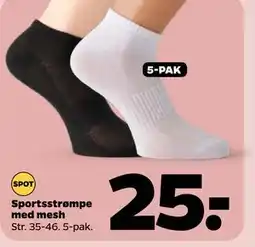 Netto Sportsstrømpe med mesh tilbud