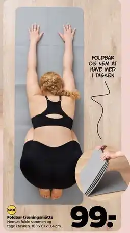 Netto Foldbar træningsmåtte tilbud