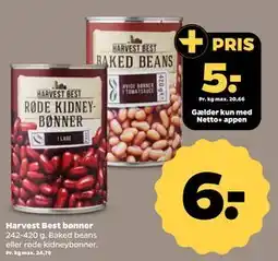 Netto Harvest Best bønner tilbud
