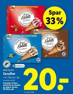 Lidl Isvafler tilbud