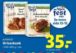 Lidl Griseskank tilbud