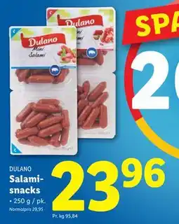 Lidl Salamisnacks tilbud