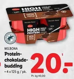 Lidl Proteinchokoladebudding tilbud