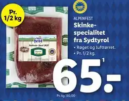 Lidl Skinkespecialitet fra Sydtyrol tilbud
