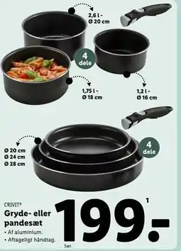 Lidl Gryde- eller pandesæt tilbud