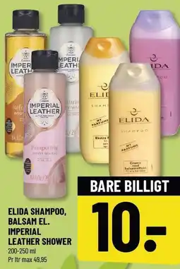 Løvbjerg ELIDA SHAMPOO, BALSAM EL. IMPERIAL LEATHER SHOWER tilbud