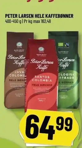 Løvbjerg PETER LARSEN HELE KAFFEBØNNER tilbud