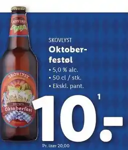 Lidl Oktoberfestøl 50 cl tilbud