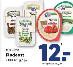 Lidl Flødeost 100-125 g tilbud