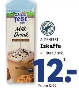 Lidl Iskaffe 1liter tilbud