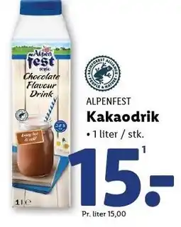 Lidl Kakaodrik 1 liter tilbud