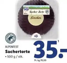 Lidl Sachertorte 500 g tilbud