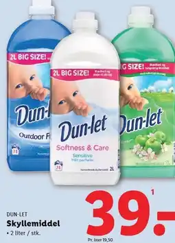 Lidl DUN-LET skyllemiddel 2 liter tilbud