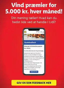 Lidl Vind præmier for 5.000 kr hver måned tilbud