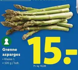 Lidl Grønne asaparges 320 g tilbud