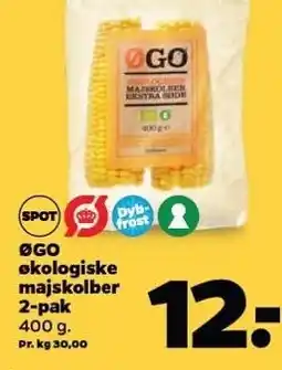 Netto Økologiske majskolber 2-pak tilbud