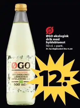 Netto ØGO økologisk drik med hyldeblomst tilbud