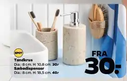 Netto Tandkrus eller Sæbedispenser tilbud