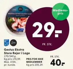SPAR Gestus Ekstra Store Rejer i Lage tilbud