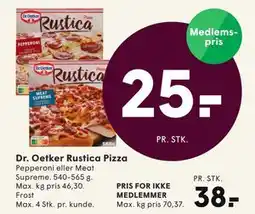 SPAR Dr. Oetker Rustica Pizza tilbud