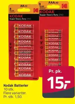 Fleggaard Kodak Batterier 10 stk. tilbud