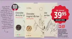MENY PURE DANSK ØKOLOGISKE GRÅÆRTER, INGRID ÆRTER ELLER ANICIA LINSER tilbud