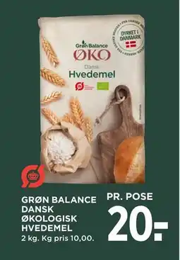 MENY GRØN BALANCE DANSK ØKOLOGISK HVEDEMEL tilbud