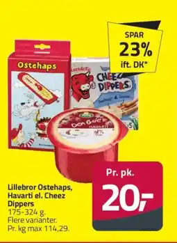 Fleggaard Lillebror Ostehaps, Havarti el. Cheez Dippers tilbud