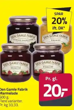 Fleggaard Den Gamle Fabrik Marmelade tilbud
