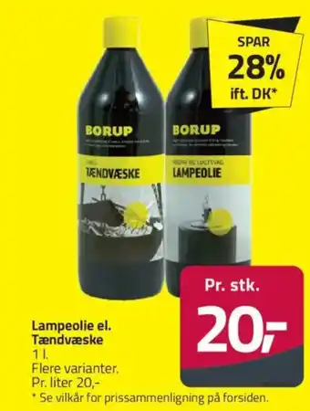 Fleggaard Lampeolie el. Tændvæske tilbud
