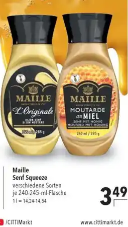 Citti Maille Senf Squeeze tilbud