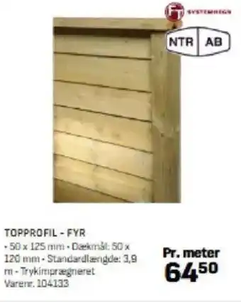 Bygma TOPPROFIL - FYR tilbud