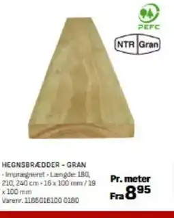 Bygma HEGNSBRÆDDER - GRAN tilbud