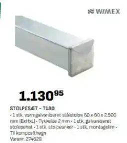 Bygma STOLPESÆT -T180 tilbud