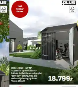 Bygma CYKELSKUR - 5,7 M² tilbud