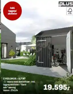Bygma CYKELSKUR - 5,7 M² tilbud