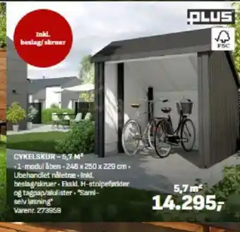 Bygma CYKELSKUR-5,7 M² tilbud