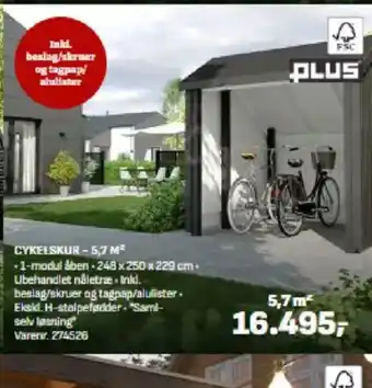 Bygma CYKELSKUR-5,7 M² tilbud