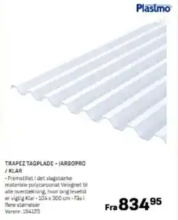 Bygma TRAPEZ TAGPLADE - JÄRBOPRO /KLAR tilbud