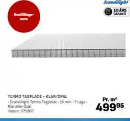 Bygma TERMO TAGPLADE - KLAR/OPAL tilbud