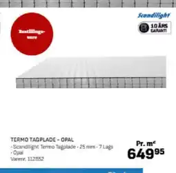 Bygma TERMO TAGPLADE - OPAL tilbud