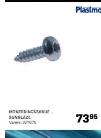 Bygma MONTERINGSSKRUE - SUNGLAZE tilbud